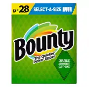 Bounty Select-A-Size 2-Ply Paper Towels, White (105 sheets/roll, 12 rolls)