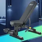 FINEX Foldable Weight Bench for Home Fitness, Adjustable FID Bench for Full B...