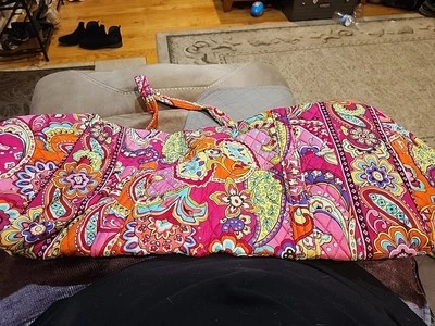 Vera Bradley Pink Swirls Large Duffel Bag