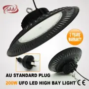WDB-200W LED HIGH LOW BAY FACTORY LIGHT WAREHOUSE WORK SHOP GROW FLOOD DOWN LAMP