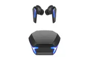 Wireless Gaming Earbuds Bluetooth 5.2 Headphones Microphone with Charging Case Christmas Gifts-Black
