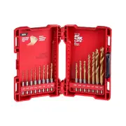 Milwaukee 48-89-4630 Shockwave 15pc Quick Change Drill Bit Set 1/16" to 1/2"