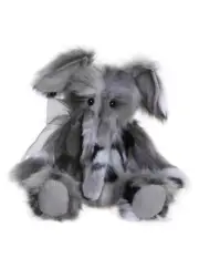 Charlie Bears 2024 Earl Elephant Teddy Bear Plush Soft Safari Cute Grey Fluffy