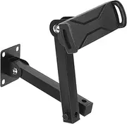 Mipcase Wall Mounted Phone Holder Adjustable Rotatable Alloy Shelf for Mobile Devices Sturdy Foldable Design for Home Office and School Use