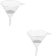 Angoily 4 Pcs Inking Funnel Laboratory Funnel Ink Funnel Transparent Funnel Cone Printer Funnel Strainer Lab Funnel Stemmed Mini Funnels Filter Funnel Plastic Filter Screen Cooking Oil