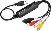USB Video o Capture Grabber Recorder Adapter Card for OS 10.4-10.12 Camcorder VHS e VCR DVD TV