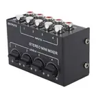 CX400 Mini Passive Stereo Mixer Mini Portable Stereo 4 Channel Mixer ZMS