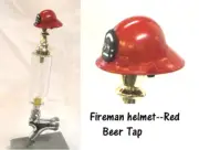 1/6 scale firemans helmet (red) as beer tap