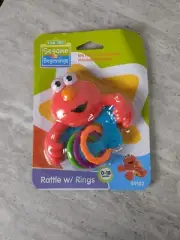 Sesame Street Beginnings Elmo Rattle W Rings 0-18 Months