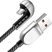 tunghey Micro USB Cable U Shape, Micro USB Cable Android, 180 Degree Micro USB to USB 2.0 Cable, Micro USB Charging Cable, USB to Micro USB Cable Short for ps4, Power Bank, Android Phone (2M)
