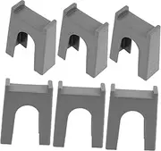 Set of 6 Train Bridge Components Railway Toy Accessories Train Bridge Parts