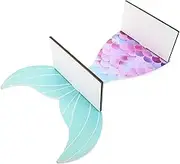 LIFKICH Artistic Mermaid Wall Shelf Wooden Floating Shelves Boys and Girls Room Decor Wall Mounted Bookshelf Minimalist Design
