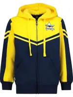 Cowboys Nrl Youth Fleece Zip Jacket, Blue, Size 12