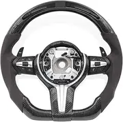 LED Steering wheel Compatible With BMW F10 F11 F30 F31 F34 F32 F33 F36 F20 F21 F22 F23 F80 M3 M4 M5 M6 M7 M8 Car Accessories(M6-Alcantara)