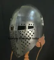 Medieval Helmet Battle Ready Steel Knight's Collectibles Helmet Handmade Custom