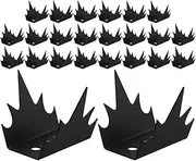 ROMISBABA 24 Pack Security Fence Wall Spikes Heavy Duty Steel Anti-Climb Spikes for Balcony Protection
