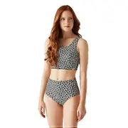 Regatta Womens/Ladies Orla Kiely Jasmine Flower Reversible Bikini Black 10 UK