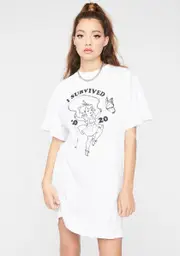 [NGOrder] I Survived T-Shirt Dress
