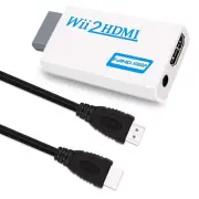 Wii to HDMI Converter Adapter 1080P for Full HD Device with 3,5mm Audio Jack&...