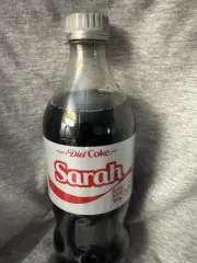 Share A Coke with Sarah 2025 Personalized Gift Coca Cola Bottle 20oz Diet