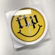 New FTP Fck The Population Smiley Wall Logo Clock Yellow Time Smile Accessory