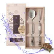 [Made in Korea] Hologram Turtle Design Korean Table Sticky Rice Spoon and Cho...