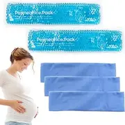 Reusable Perineal Ice Packs for Postpartum & Hemorrhoid Pain Relief, Hot & Cold Pack for Women After Pregnancy (Blue)