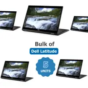 Bulk of 5x Dell Latitude 7390 13.3" 2-in-1 FHD Laptop i5-8350U 3.6GHz 8GB RAM 256GB 4G LTE- Refurbished (Grade B)