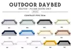 STYLE6 - Bolster Pillow for Patio Daybed Porch Swing Contrast Trim |COVERS ONLY|