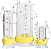 Water Sampler Sampling Dipper System for Lakes Rivers Pools Adjustable Depth Environmental Testing Kit with Nylon Rope and Hose(0.66gal/3L)
