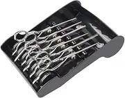 GardenHelper Professional Salon Scissors Holder Racks Barber Shop Shears Stand Organizer Storage Tray, ABS Scissors Storage Tray Available for 6 Scissors (Black)