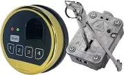 Fingerprint Safe Lock Biometric Gold Keypad Lock Swingbolt With 2 Keys