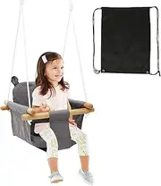 UKQRRTC Baby Swing, Secure Baby Hanging Swing Seat with Adjustable Safety Belt, Portable Tree Hammock for Boys Girls Outdoor Indoor