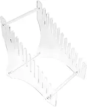 ERINGOGO Sturdy Vinyl Record Holder Sleek Acrylic Display Rack for Home Featuring Record Storage Magazine Stand