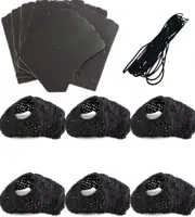 Pool Snooker Billiard Table Deluxe Empire Rail Black Pocket Nets & Black Leather Set