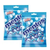 在飛比找momo購物網優惠-【mentos 曼陀珠】白薄荷口味50顆 x2袋