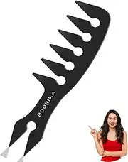 BOORIKA Texture Comb – Wide-Tooth Comb for Styling Wavy, Curly, and Thick Hair for Men and Women – Perfect for Salon, Barber, and Home Use