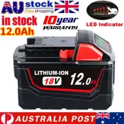 18V 12.0Ah For Milwaukee M18 Lithium XC Extended Battery 48-11-1860 48-11-1812