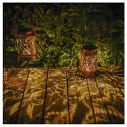 2 Pack Solar Hummingbird Lanterns Outdoor Hanging Decor Lantern,Waterproof Ho...
