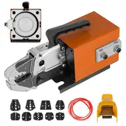 Pneumatic Crimping Tool Am-10, Air Powered Wire Terminal Crimping Machine Crimping Up To 16mm2, Pneumatic Crimper Plier Machine with 10 Sets Of Dies for Many Kinds of