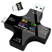 USB Tester Type C Meter - USB Digital Multimeter Amperage Power Capacity Read...