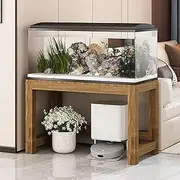 TRAGLO Wooden Aquarium Stand Reptile Terrariums Tank Rack Table Heavy Duty Fish Tank Stand for Home Office, Strong Load-Bearing(60x35x50cm)