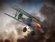 Corgi AA37812 1:48 Albatros D.V Biplane Diecast Model Aircraft