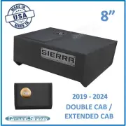 2019-2024 GMC Sierra Double Cab Truck Sub Box 8" Single Subwoofer Enclosure