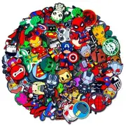 40PCS Avengers Shoe Charms for Clog Decoration Superhero Spider Man Hulk