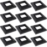 Dynaming Black Mount Base for Solar Post Lights, Fit for 4x4, 5x5 or 6x6 Viny...