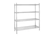 Vogue 4 Tier Wire Shelving Kit 1830x460mm