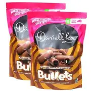2x Darrell Lea Liquorice Bullets Milk Chocolate 850g