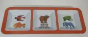 The World of Eric Carle Tray 3 section melamine Brown Bear Brown Bear