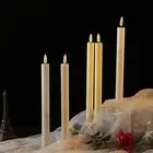 Brightness Adjustable Flameless Candles Holiday Celebration Taper Set